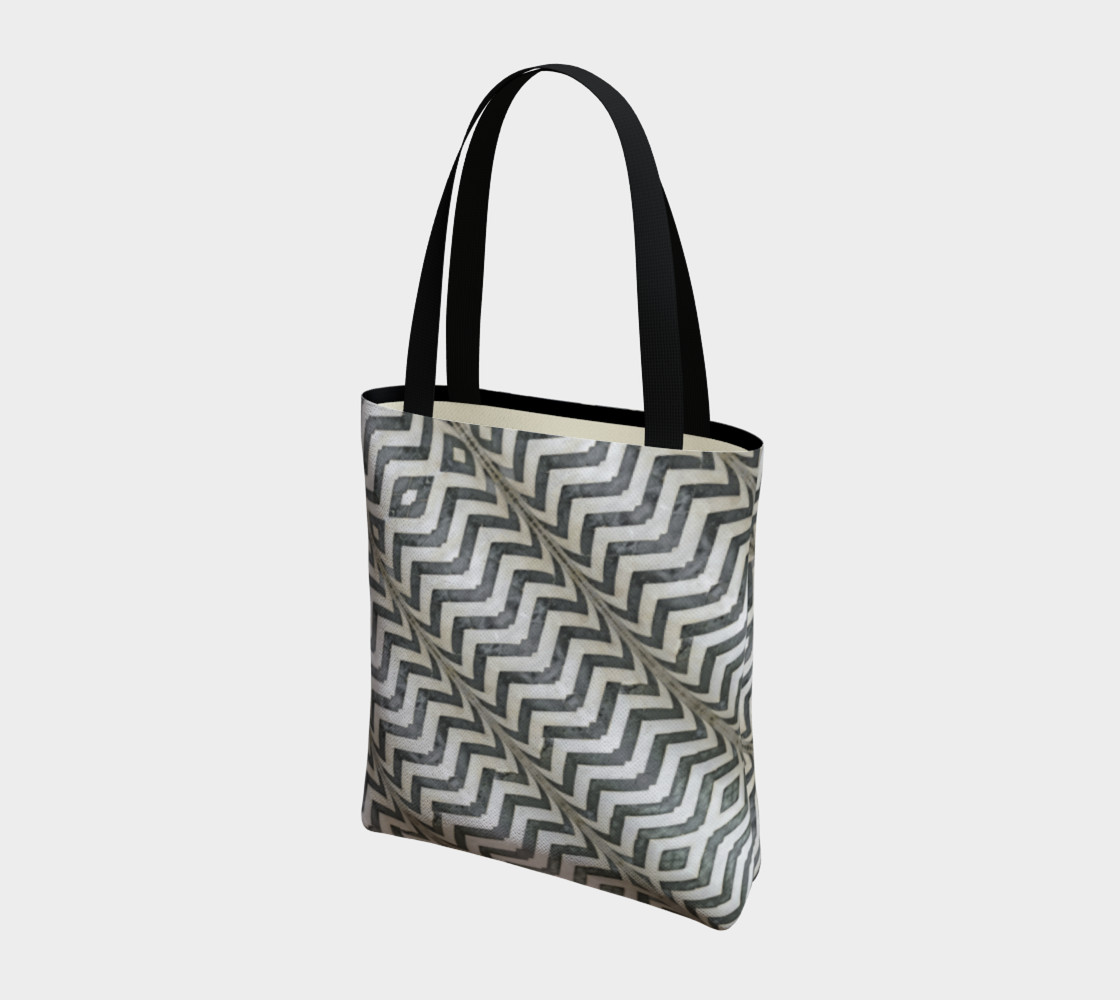 Aperçu de Diagonal Striped Print Pattern Bag #3