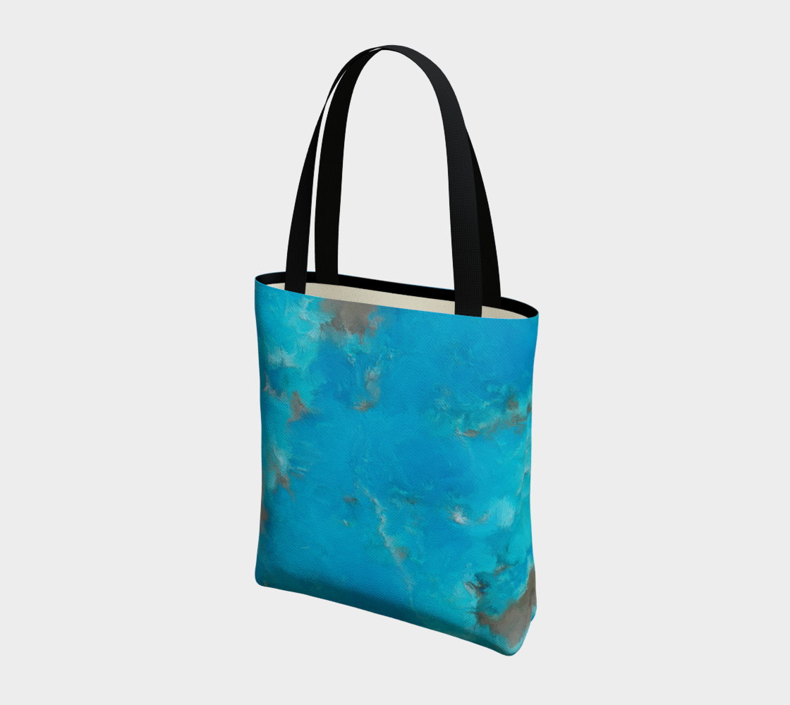 Blue Turquoise Tote Bag preview #3