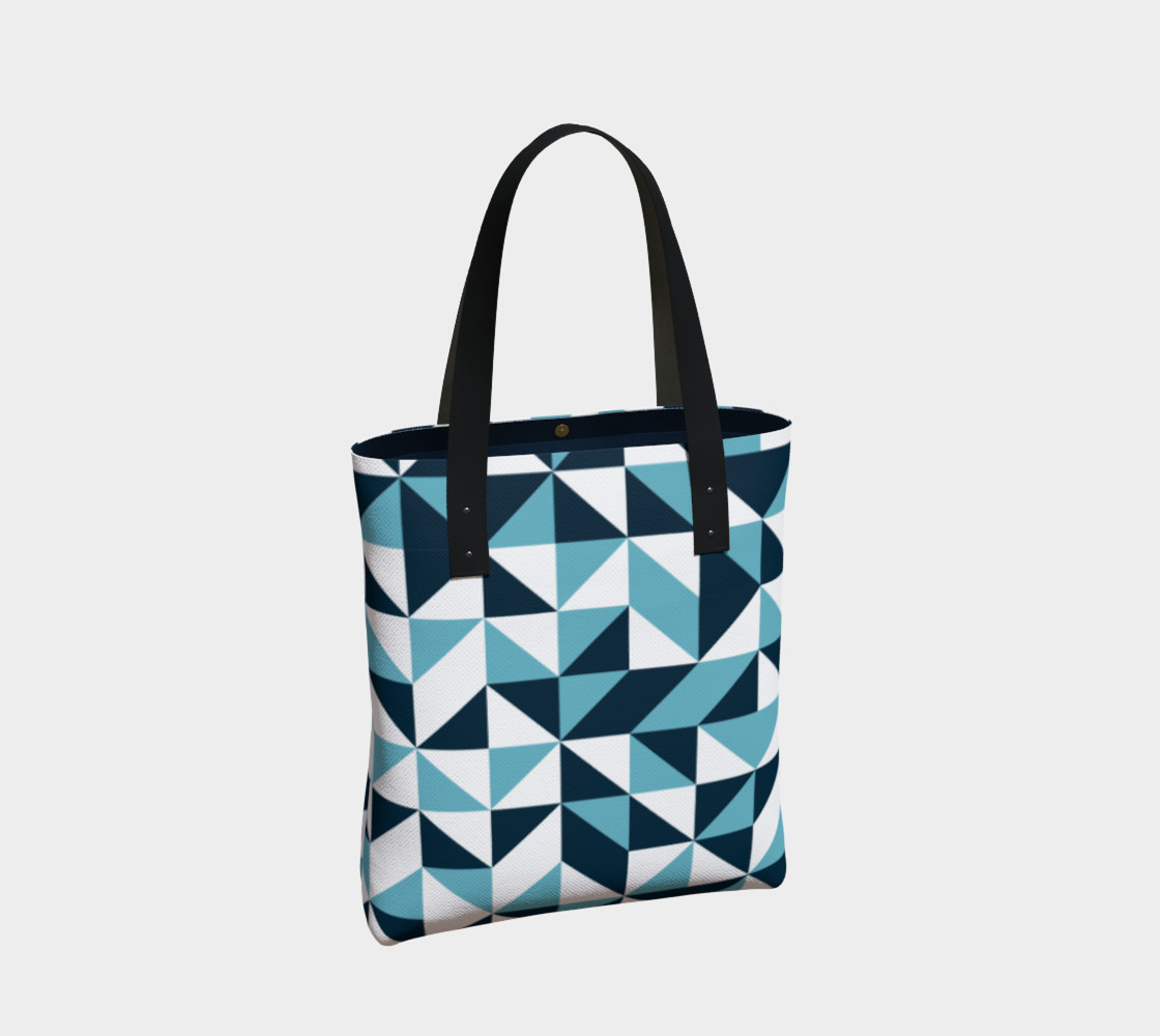 Blue Triangles Tote Bag preview #2