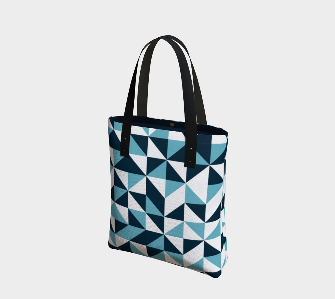 Blue Triangles Tote Bag preview #1