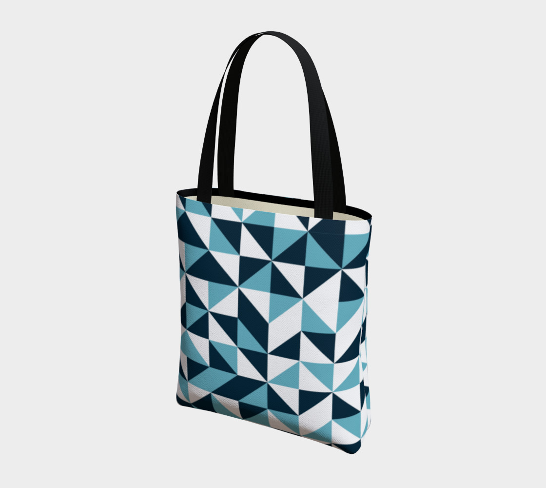 Blue Triangles Tote Bag preview #3