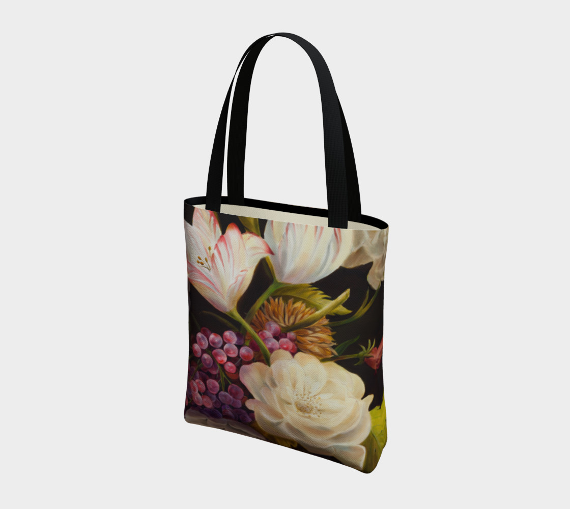 Winter Floral Tote Bag preview #3