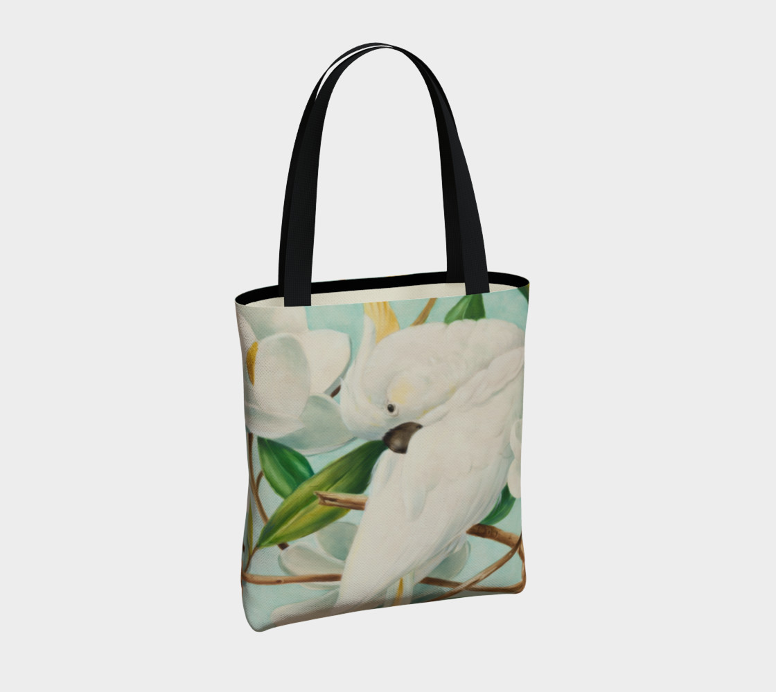 Parrot With Magnolias Tote Bag preview #4