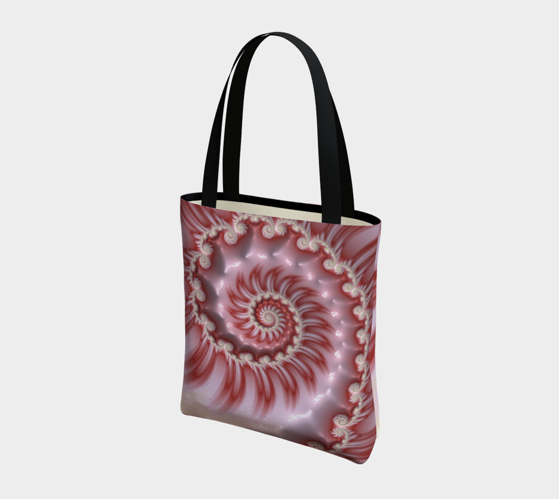 Candy Cane Striped Tote Bag preview #3