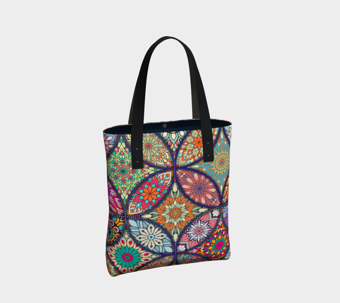 Vibrant Mandalas Tote Bag preview #2