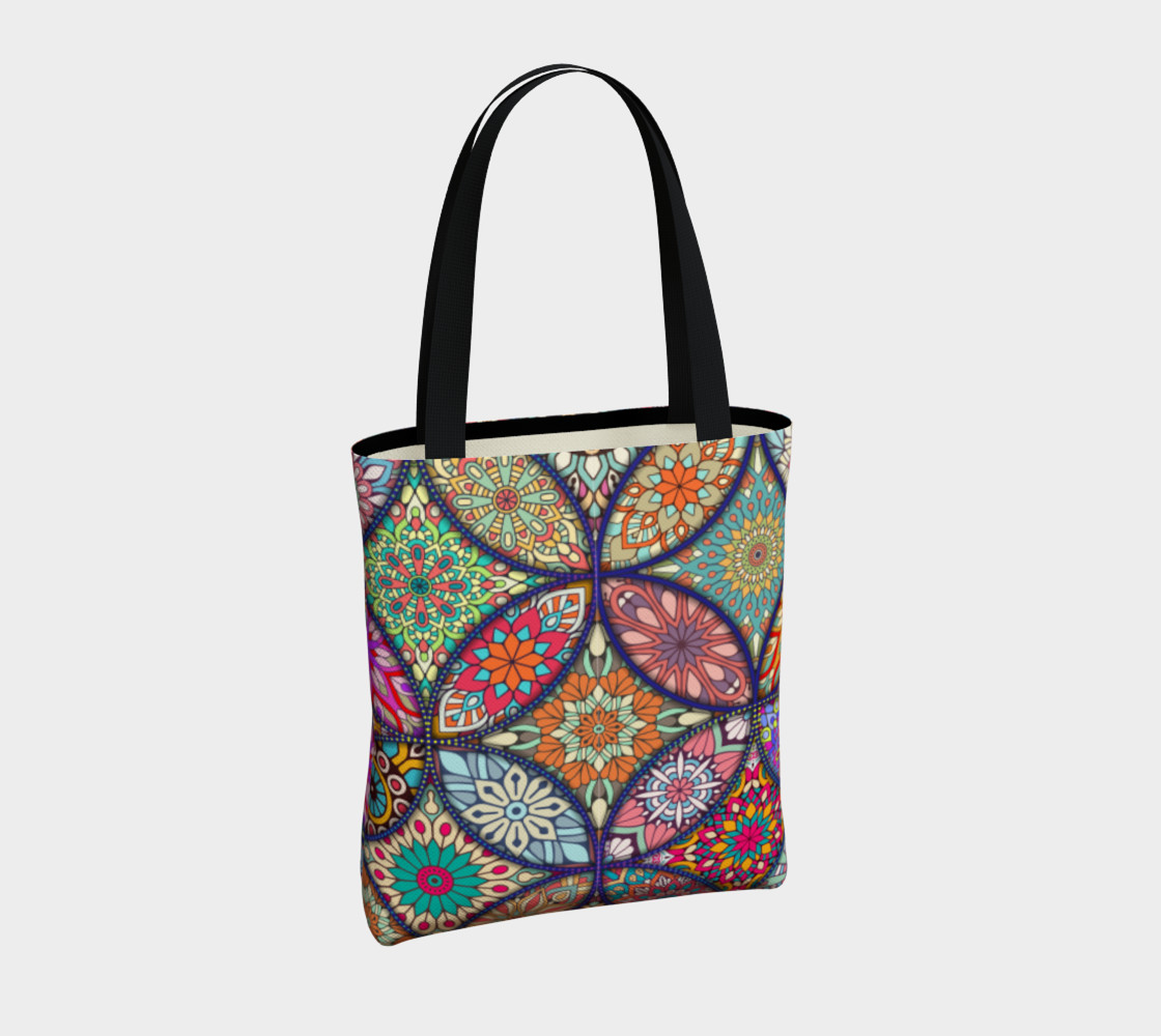 Vibrant Mandalas Tote Bag preview #4