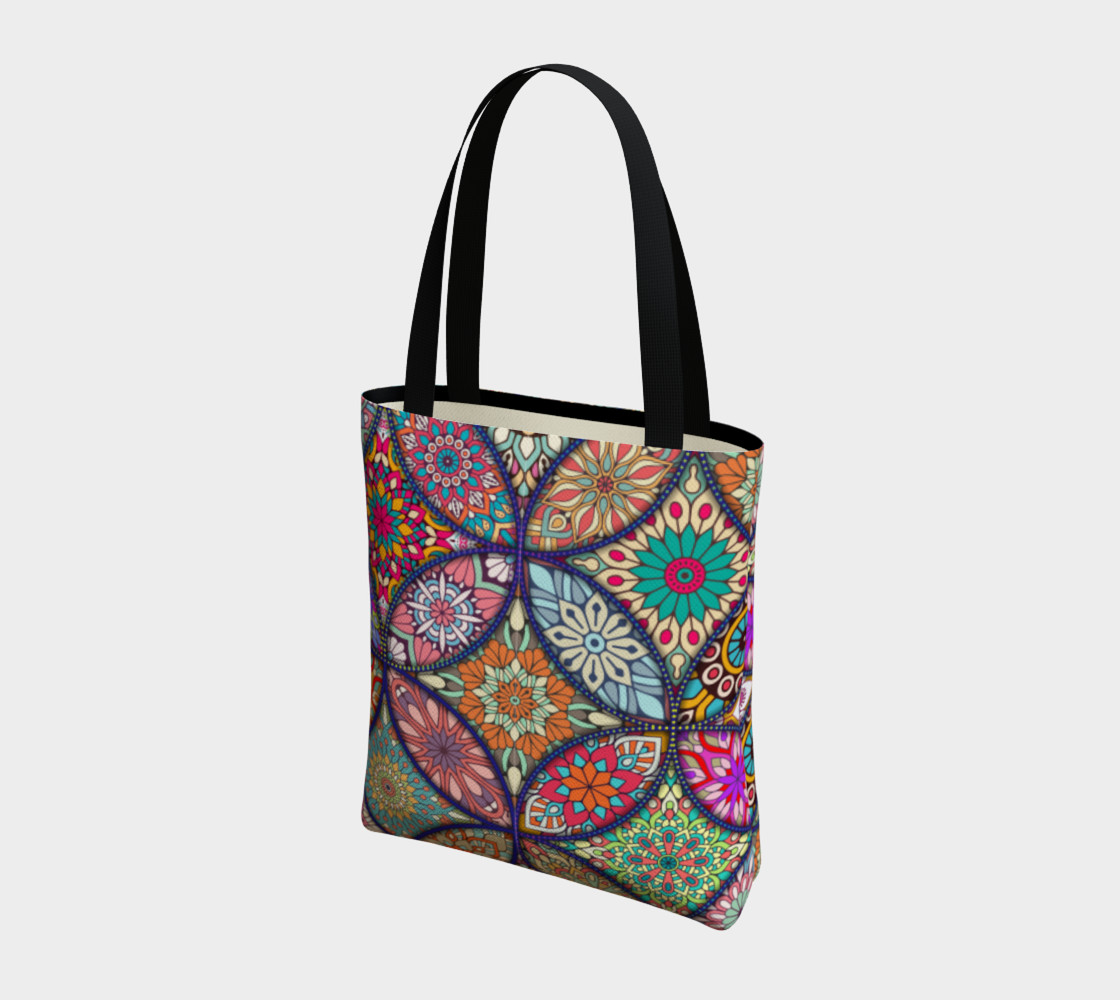 Vibrant Mandalas Tote Bag preview #3