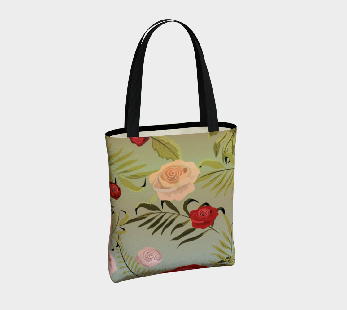 Vintage Floral Tote Bag preview #4