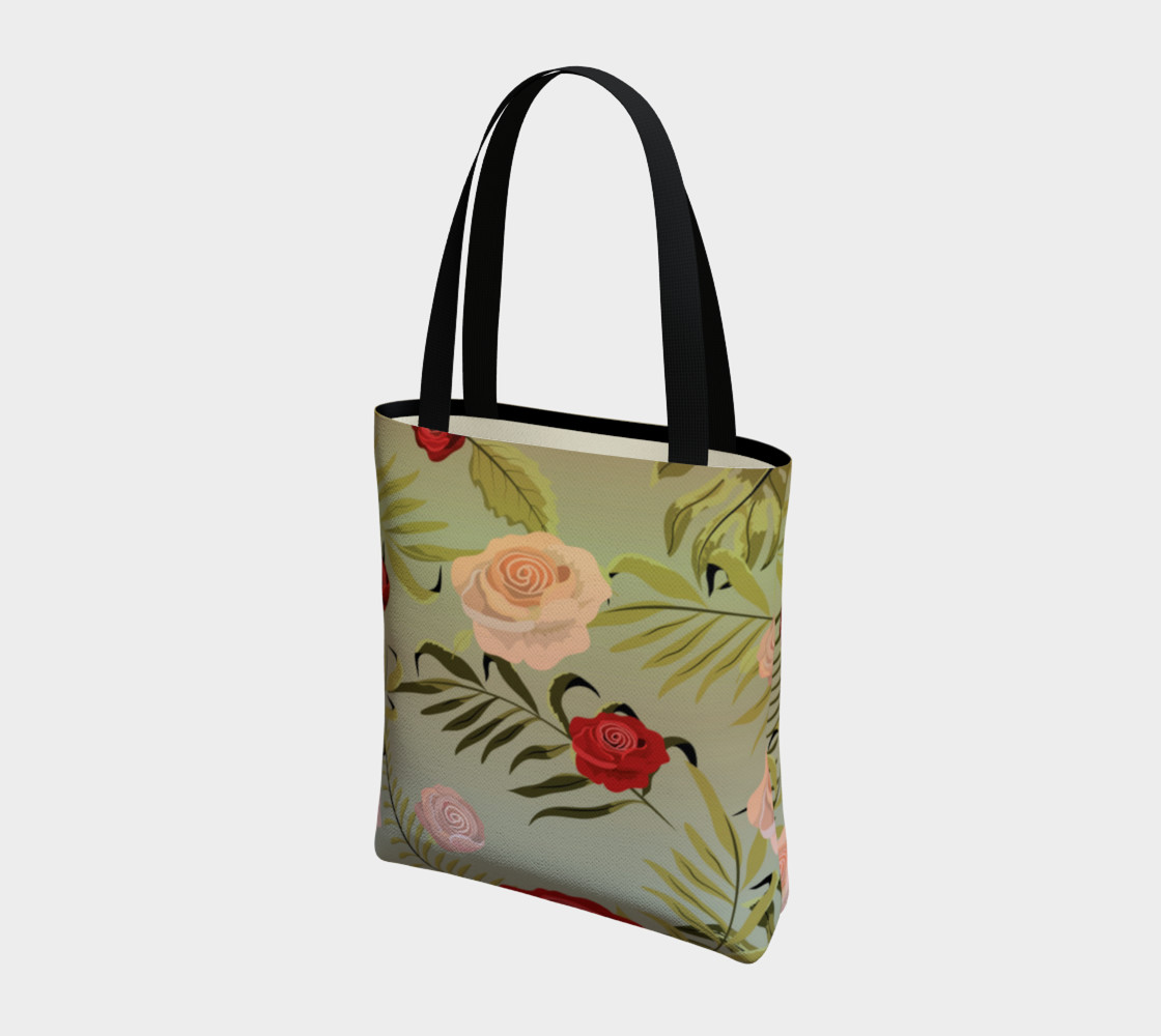 Vintage Floral Tote Bag preview #3