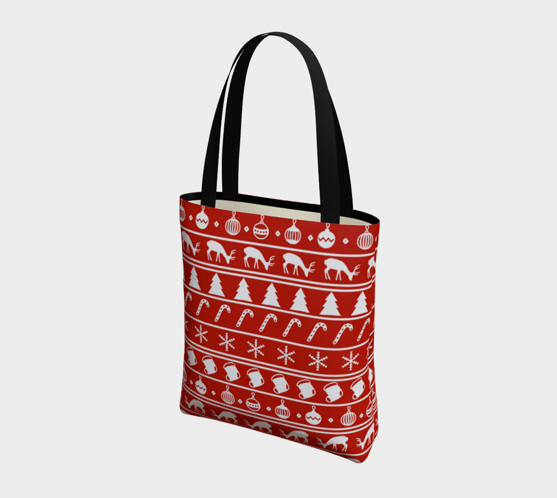 Ugly Christmas Sweater Tote Bag preview #3