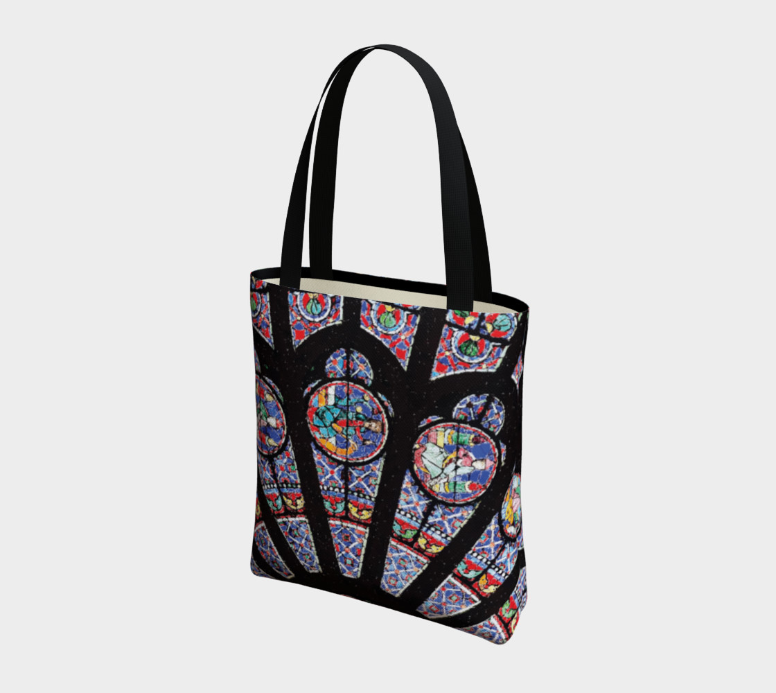 Rose South Window, Notre Dame Paris Tote Bag preview #3