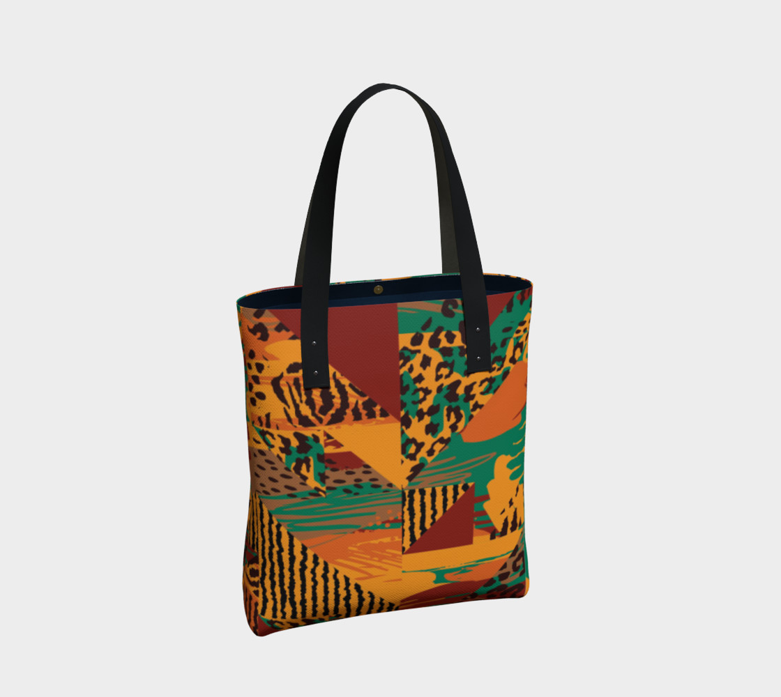 Abstract Safari Print Tote Bag preview #2