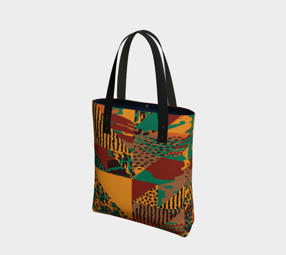 Abstract Safari Print Tote Bag preview #1