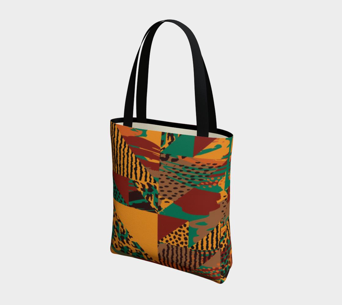 Abstract Safari Print Tote Bag preview #3