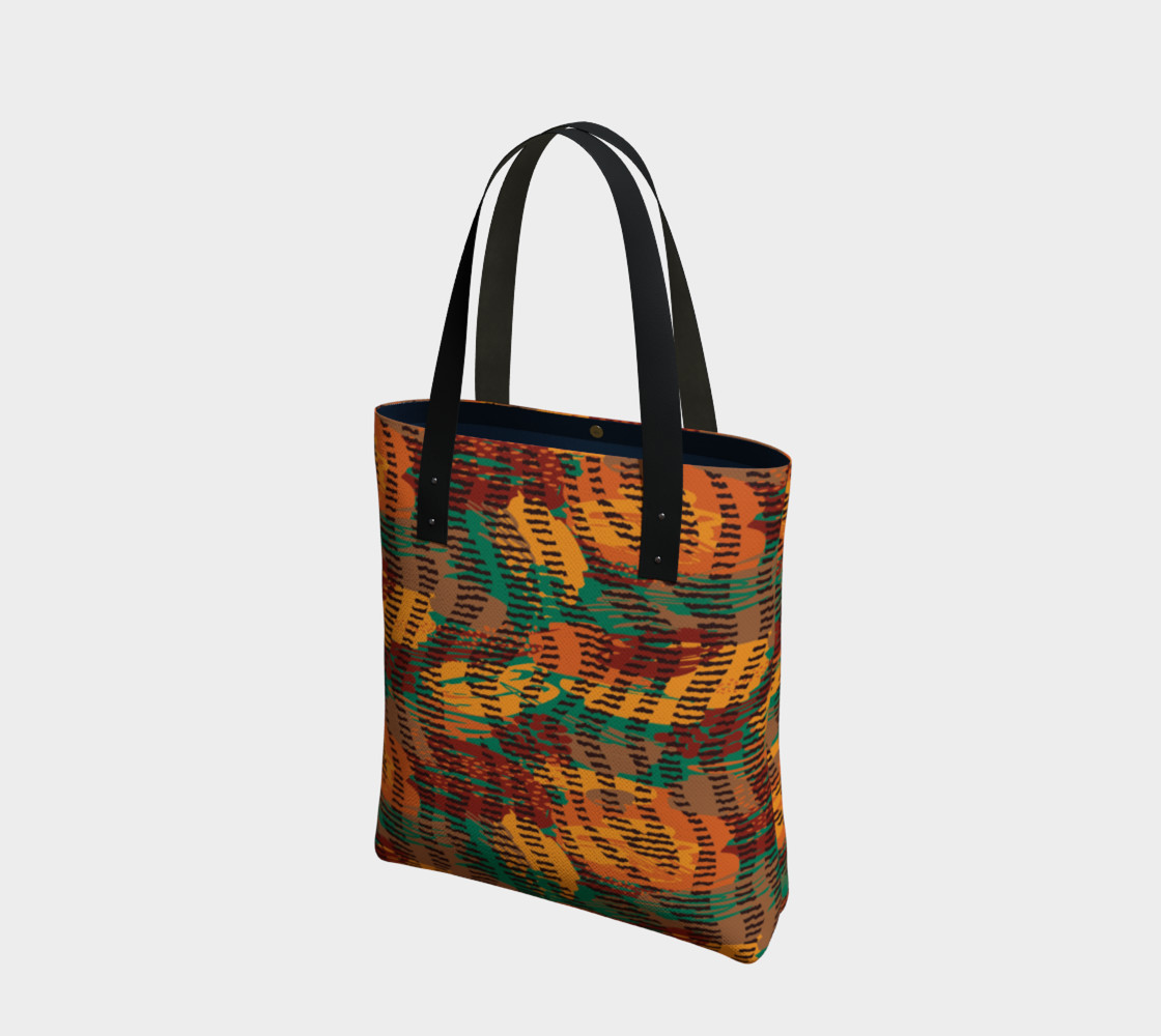 Abstract Animal Stripes Tote Bag preview #1