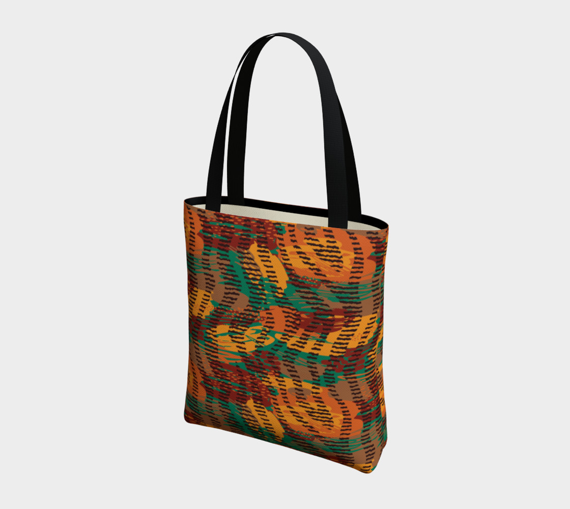 Abstract Animal Stripes Tote Bag preview #3