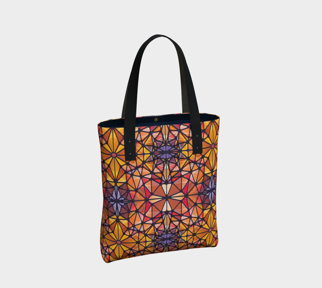 Amber Kaleidoscope Tote Bag preview #2