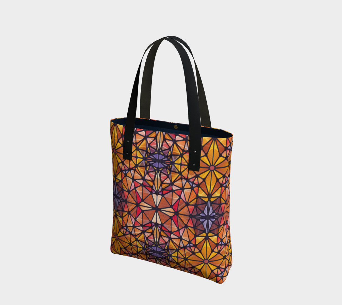 Amber Kaleidoscope Tote Bag preview #1