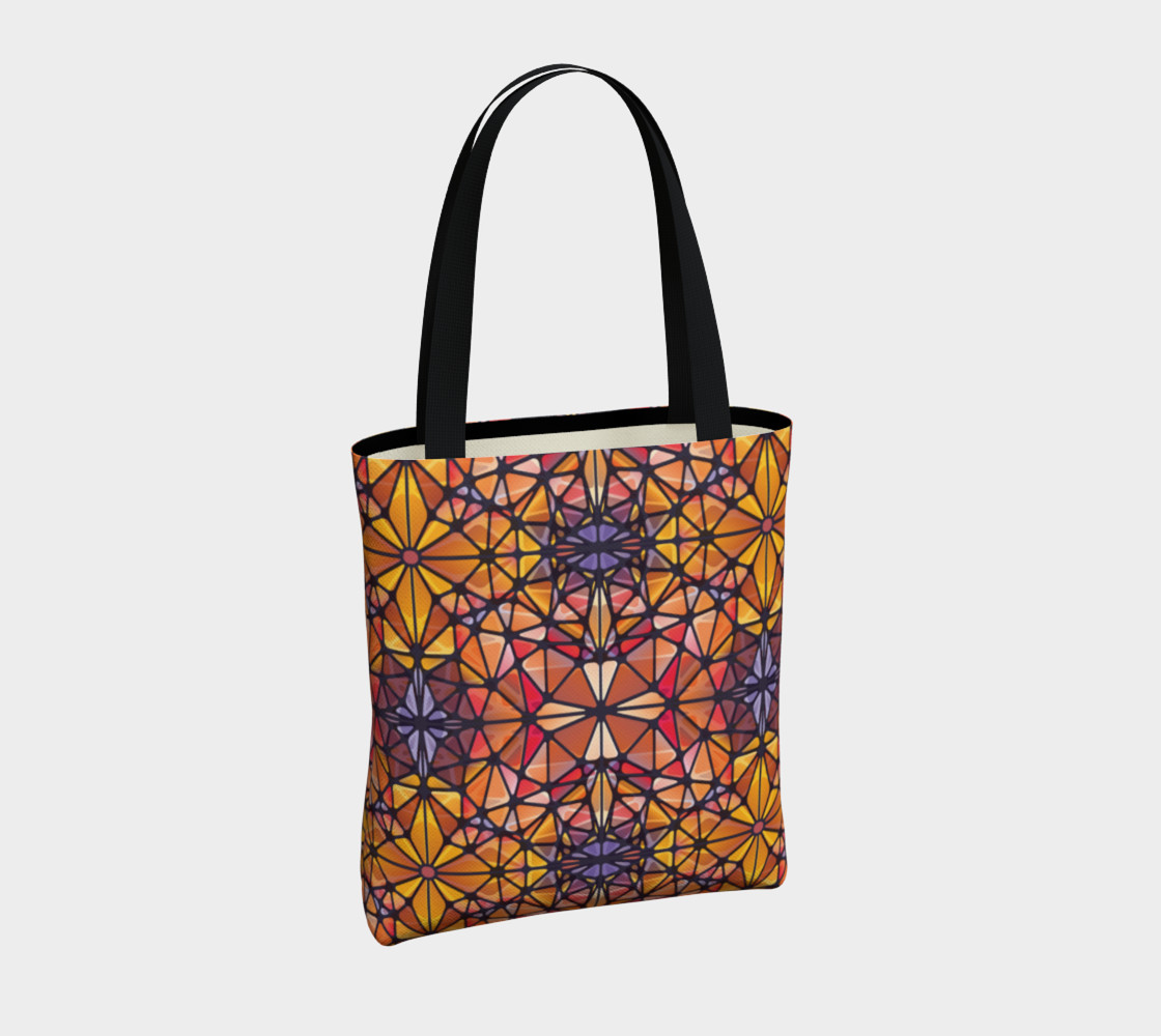 Amber Kaleidoscope Tote Bag preview #4