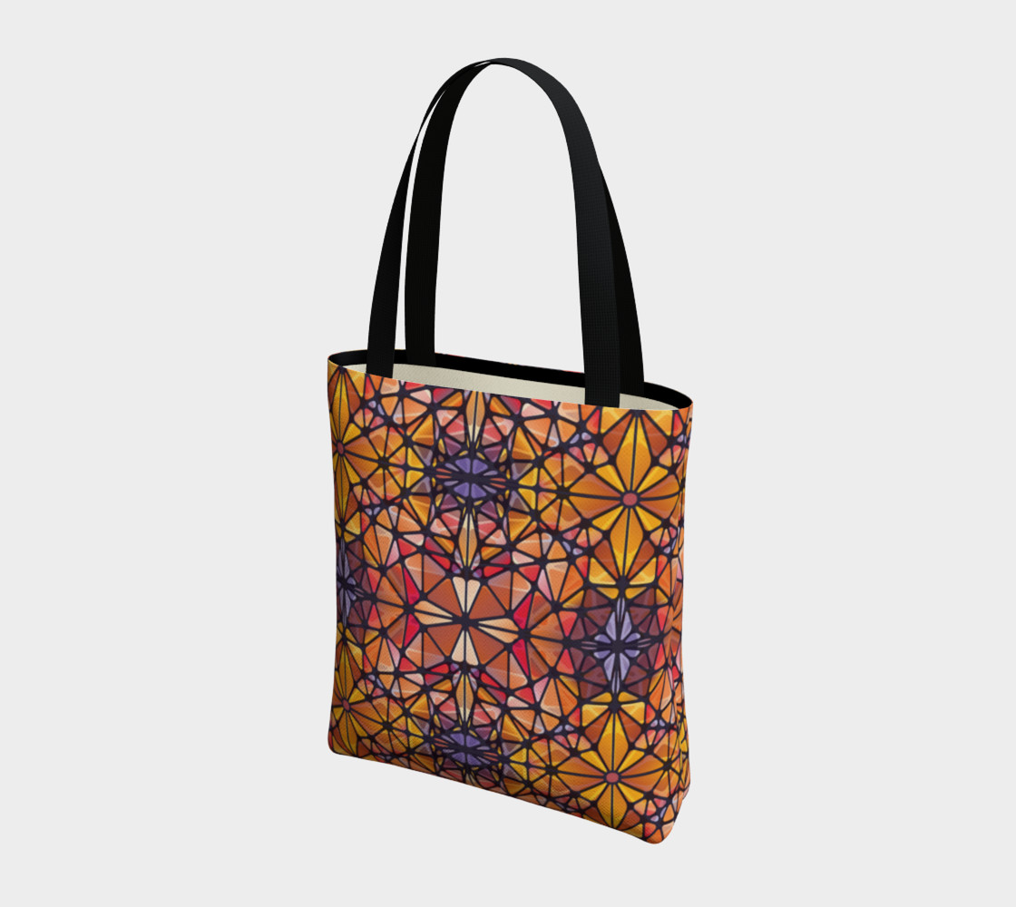 Amber Kaleidoscope Tote Bag preview #3