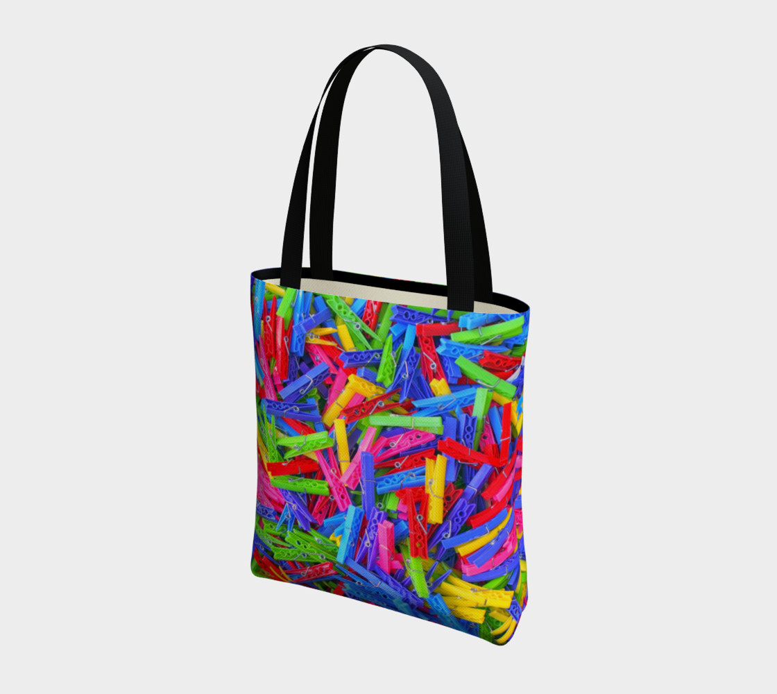 Aperçu de Épingles à linge / Clothespins Tote Bag #3