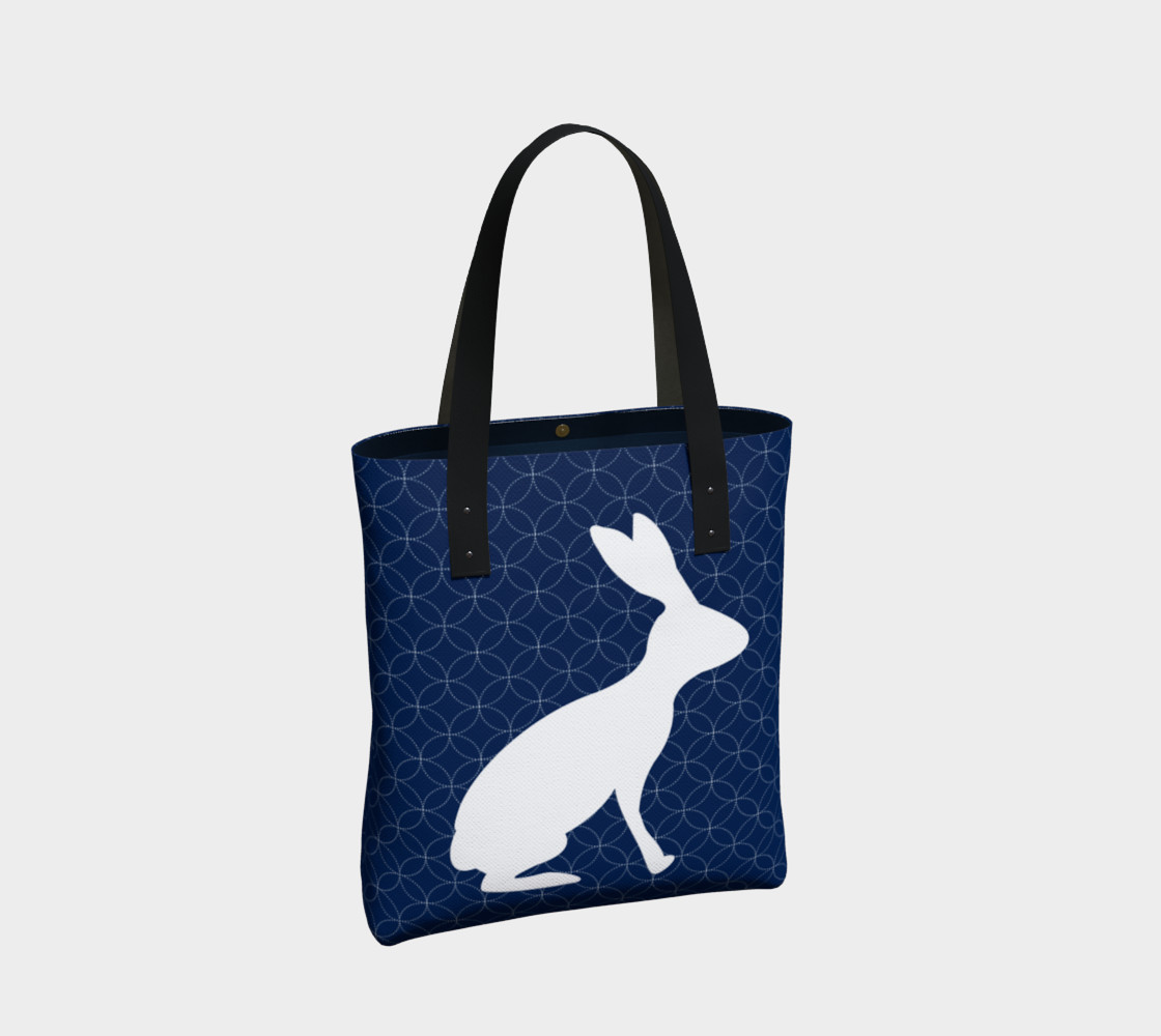 Aperçu de Blue Rabbit Tote Bag 181222 #2
