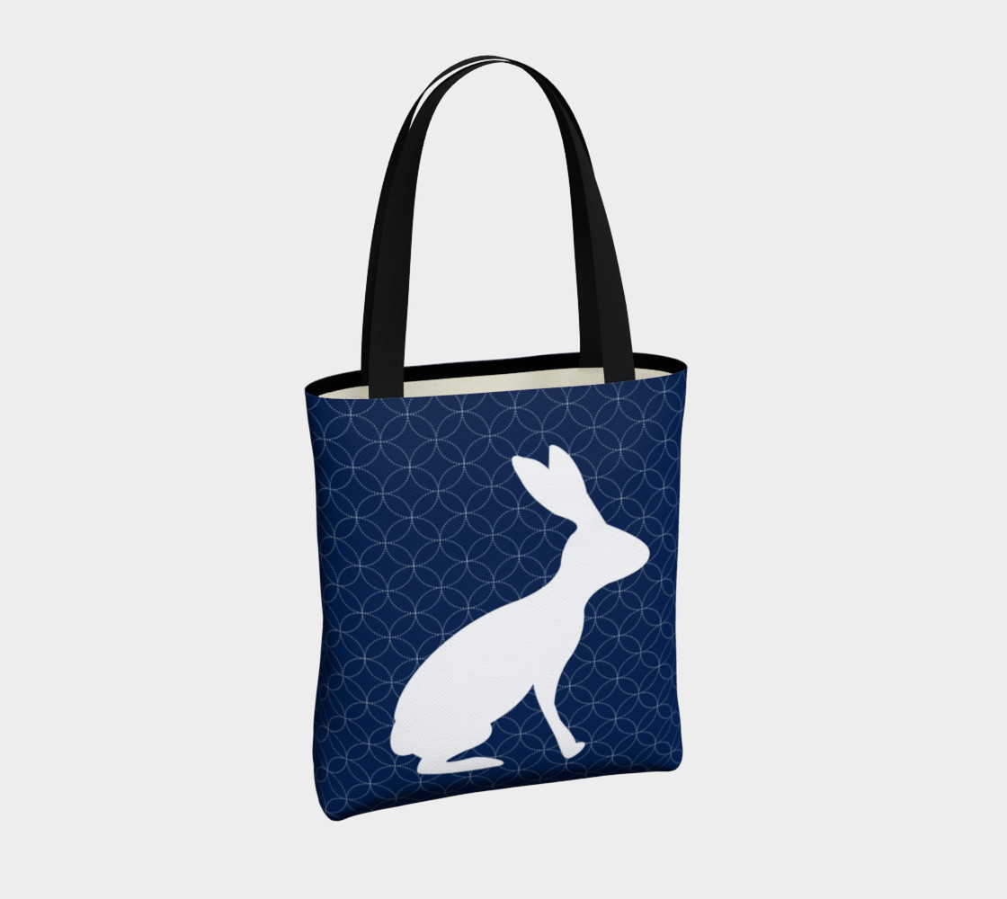 Aperçu de Blue Rabbit Tote Bag 181222 #4