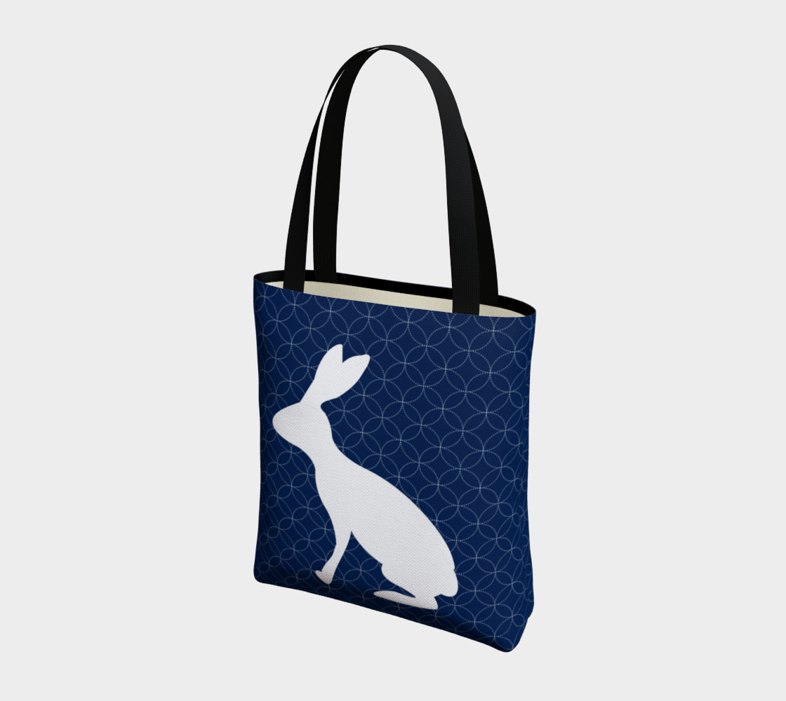 Aperçu de Blue Rabbit Tote Bag 181222 #3