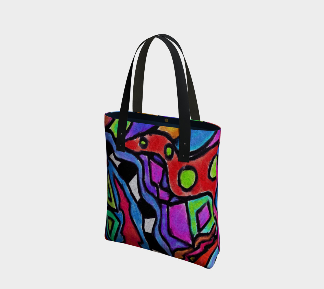 Aperçu de Colorful Abstract Art Shoulder Bag #1