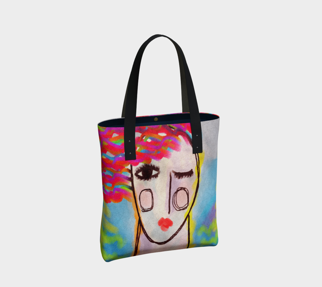 Funky Abstract Art Tote Bag preview #2