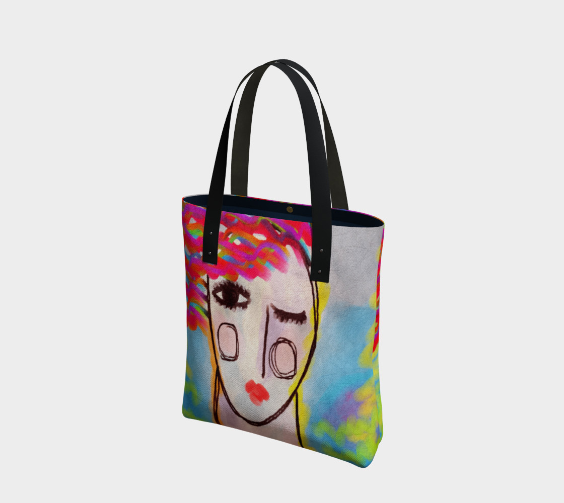 Funky Abstract Art Tote Bag preview #1
