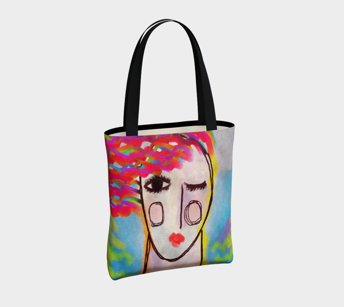 Funky Abstract Art Tote Bag preview #4