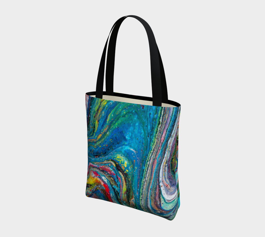 A River Runs Through It Acrylic Pour Art preview #3
