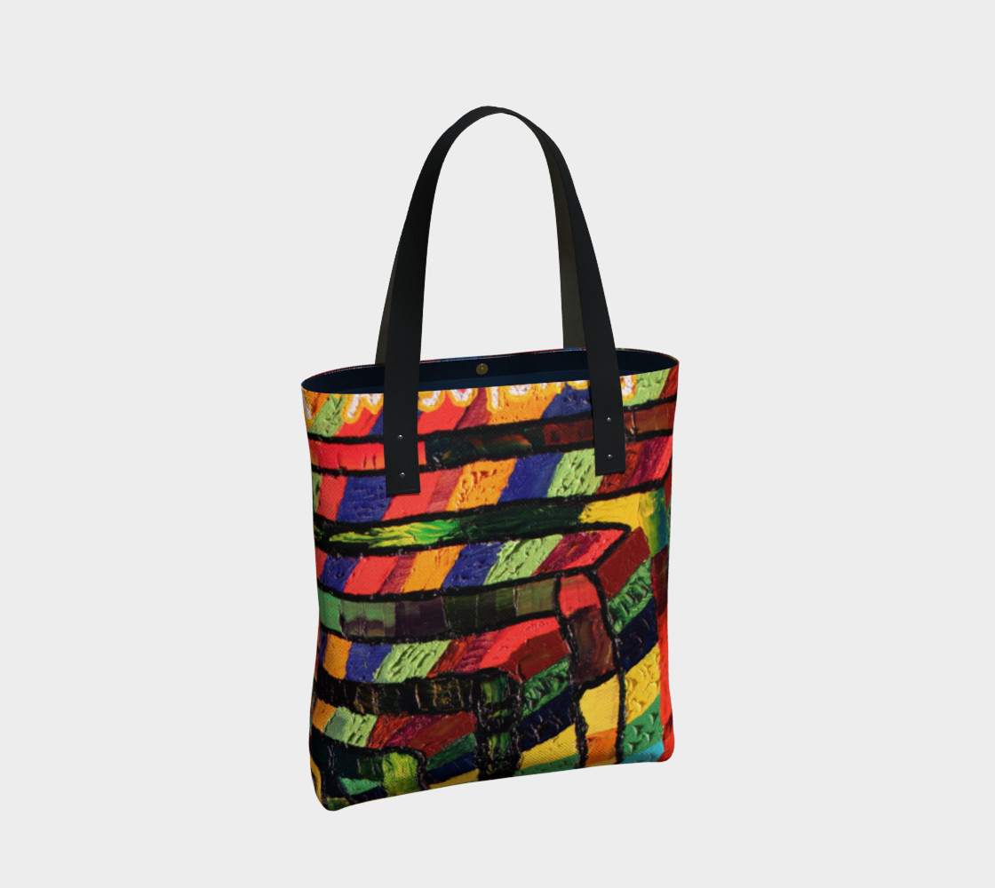 Art Lines Oil Tote Bag preview #2