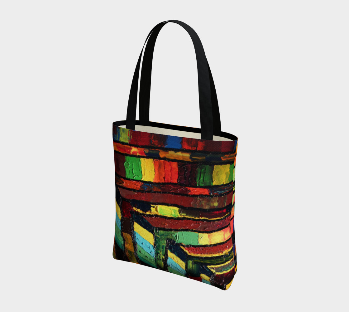 Art Lines Oil Tote Bag preview #3