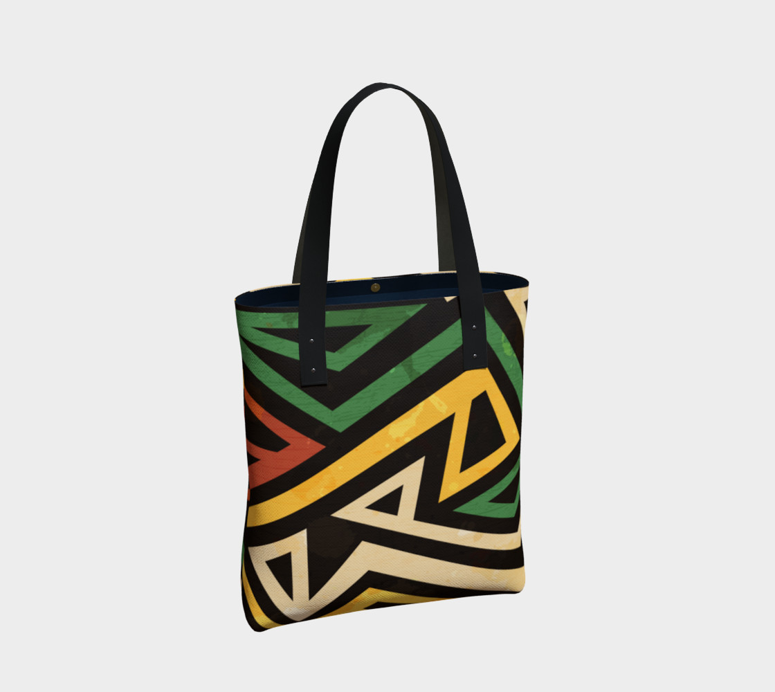 Afrocentric Geometric Tote bag (print by Gudinny) preview #2