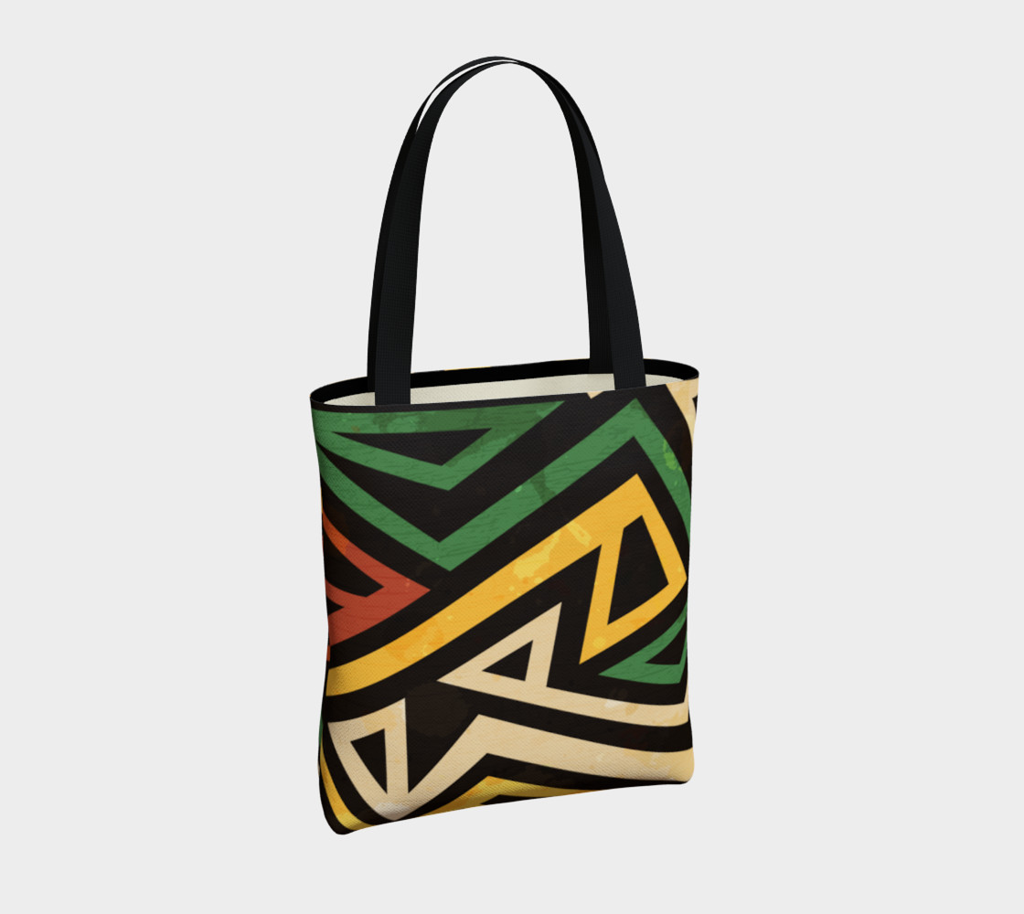 Afrocentric Geometric Tote bag (print by Gudinny) preview #4