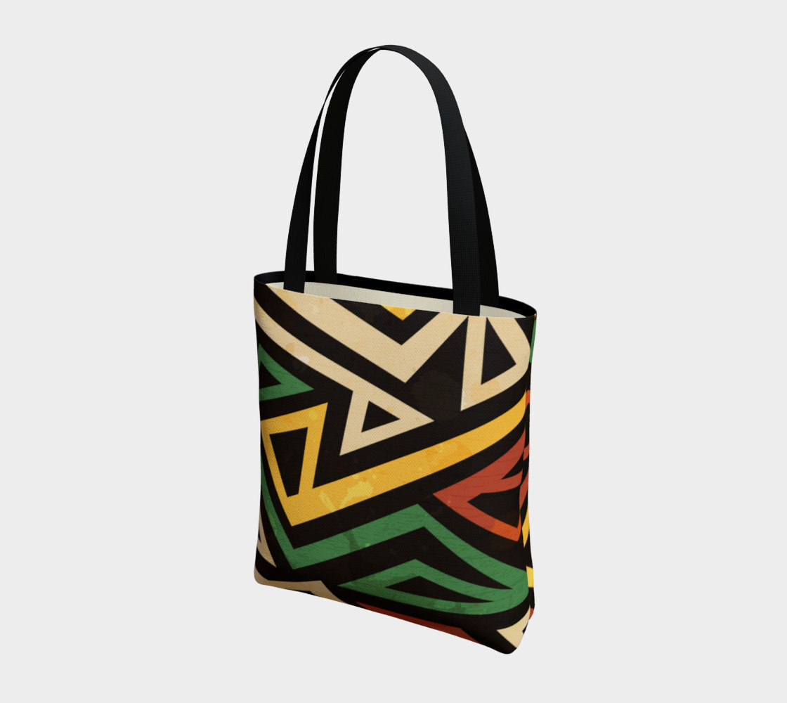 Afrocentric Geometric Tote bag (print by Gudinny) preview #3
