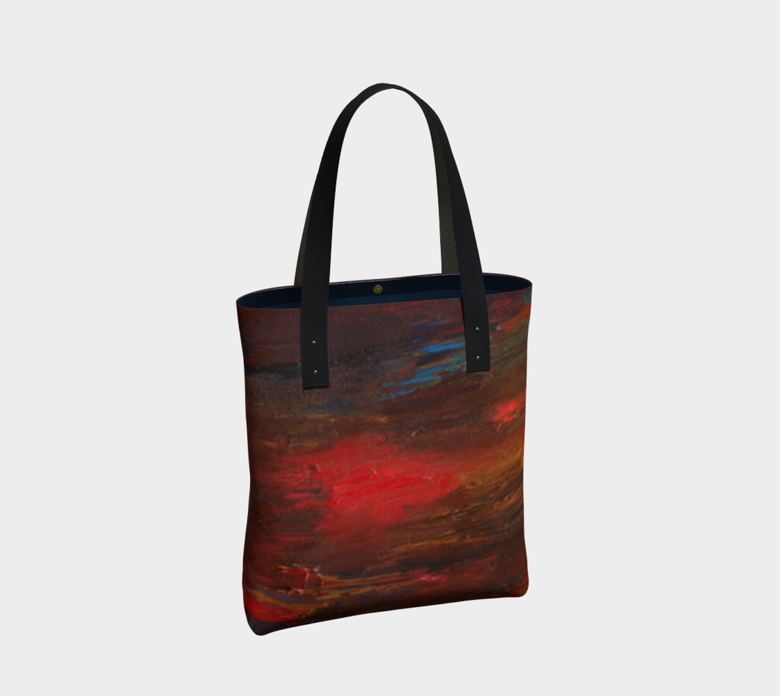 Crimson Ocean Tote Bag preview #2