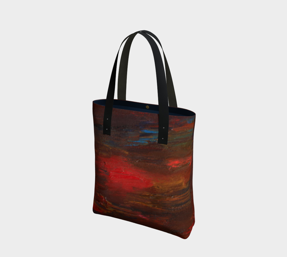 Crimson Ocean Tote Bag preview #1