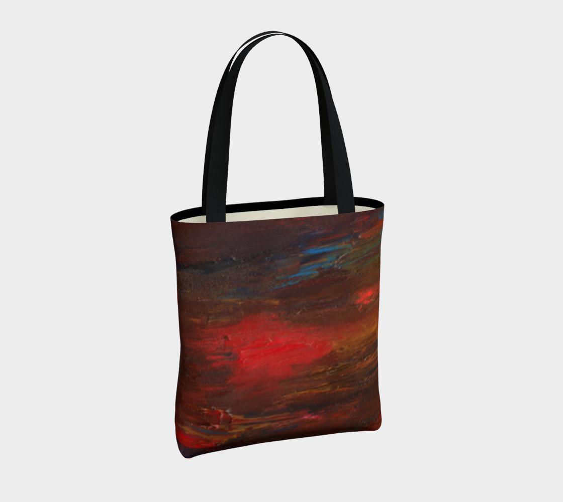 Crimson Ocean Tote Bag preview #4