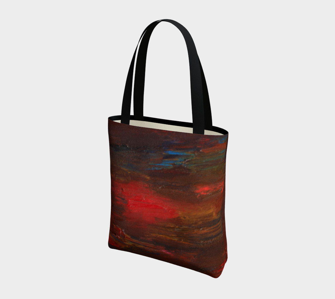 Crimson Ocean Tote Bag preview #3