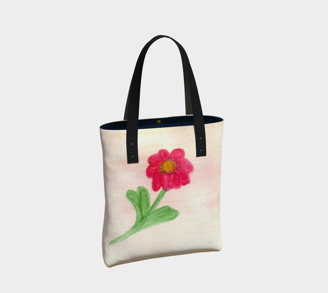 Red Daisy Tote Bag preview #2