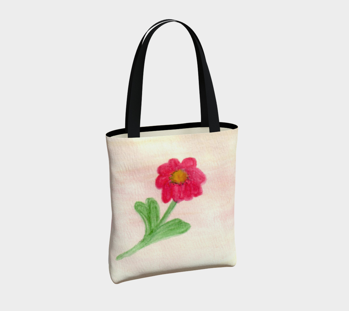 Red Daisy Tote Bag preview #4