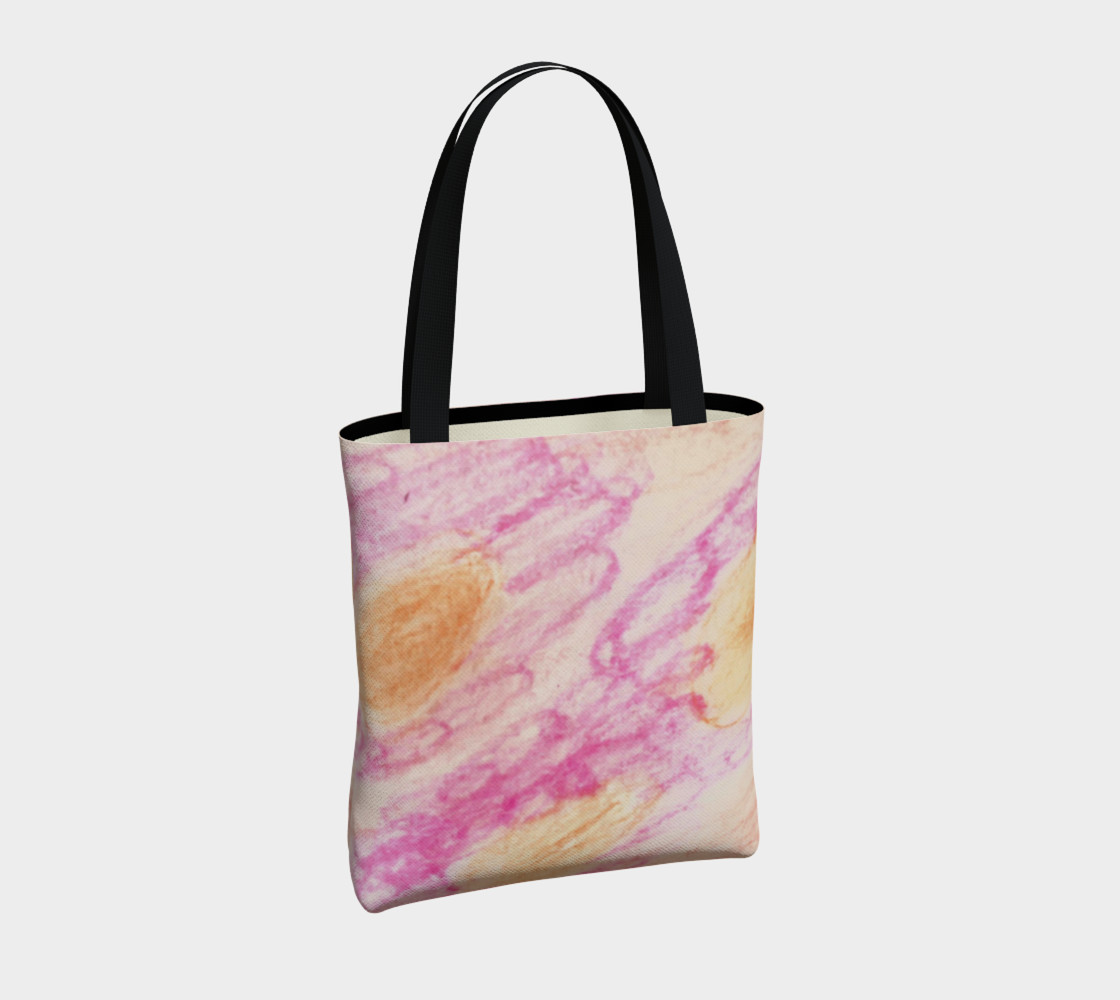 Pink Flowerets Tote Bag preview #4