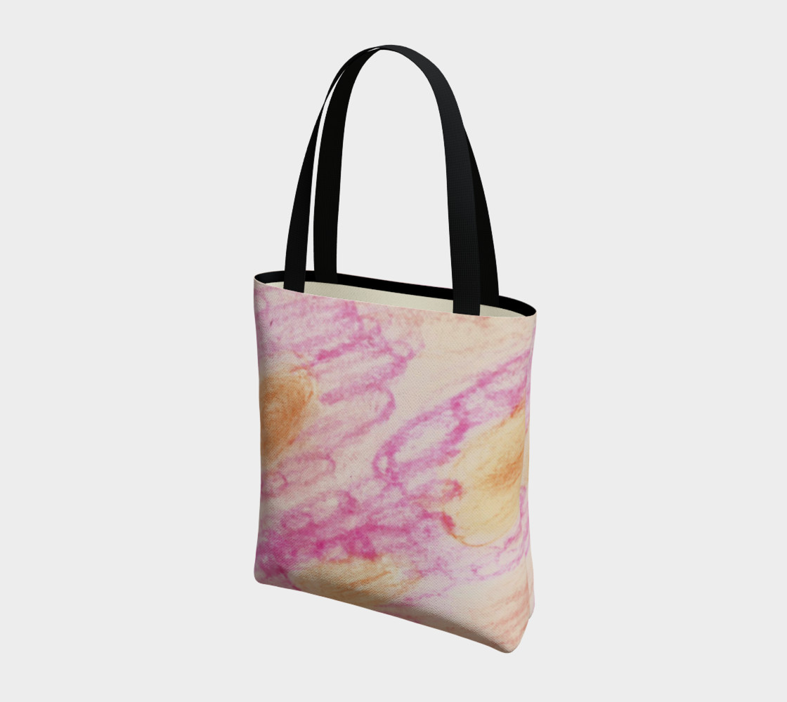 Pink Flowerets Tote Bag preview #3