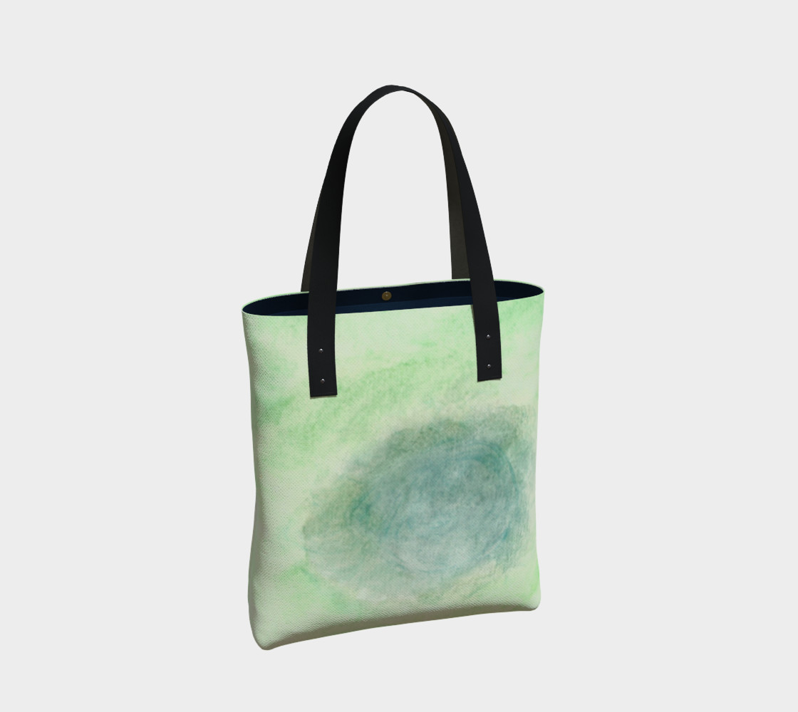 Green Dimension Flower Tote Bag preview #2
