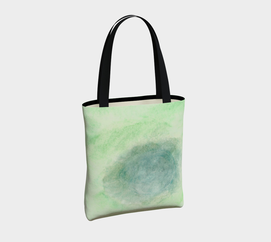 Green Dimension Flower Tote Bag preview #4