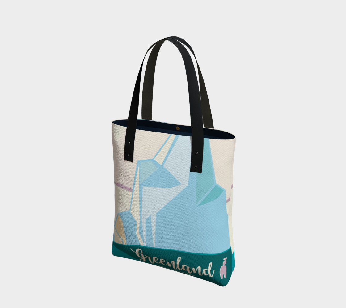 When A Giant Iceberg visit Tote bag 3D preview