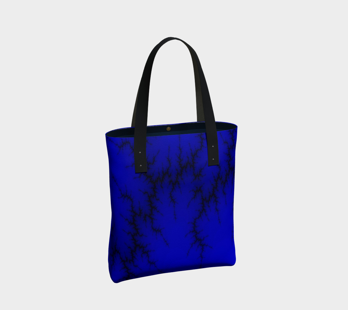 Navy Lightning Tote Bag preview #2
